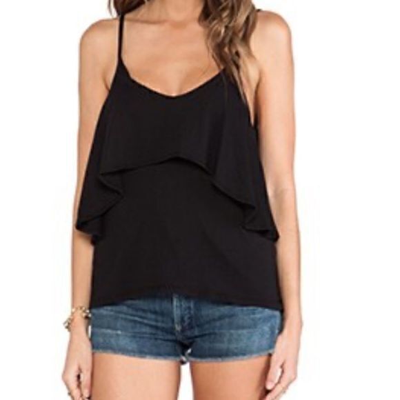 bobi Tops - Black Layered Lightweight Cami Tank